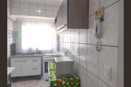 Cozinha  de kitnet/studio para alugar com 1 quarto, 50m² em Guilhermina, Praia Grande