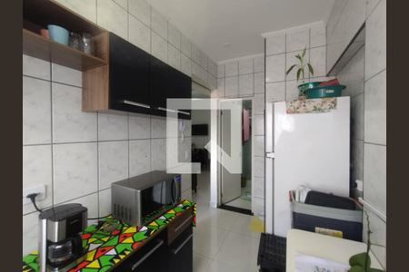Cozinha  de kitnet/studio para alugar com 1 quarto, 50m² em Guilhermina, Praia Grande