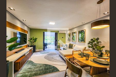 Sala de casa de condomínio para alugar com 2 quartos, 100m² em Enseada, Guarujá
