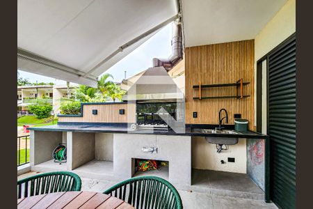 Churrasqueira de casa de condomínio para alugar com 2 quartos, 100m² em Enseada, Guarujá