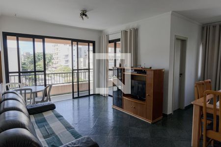Sala de apartamento para alugar com 3 quartos, 140m² em Balneario Cidade Atlantica, Guarujá