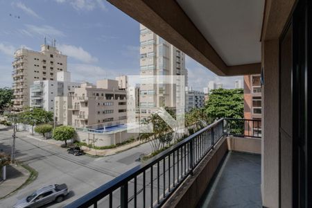 Varanda da Sala de apartamento para alugar com 3 quartos, 140m² em Balneario Cidade Atlantica, Guarujá