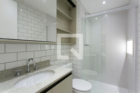 Studio para alugar com 24m², 1 quarto e sem vaga Studio para alugar com 24m², 1 quarto e sem vagaBanheiro
