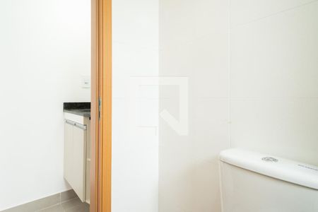 Banheiro Social  de kitnet/studio para alugar com 1 quarto, 40m² em Jordanópolis, São Bernardo do Campo