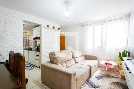 Sala de apartamento à venda com 2 quartos, 52m² em Jardim Alvorada, Santo André