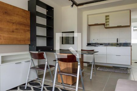 Sala/Cozinha de kitnet/studio à venda com 0 quarto, 30m² em Jardim Botânico, Porto Alegre