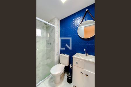 Banheiro da Suíte de apartamento à venda com 1 quarto, 35m² em Brás, São Paulo