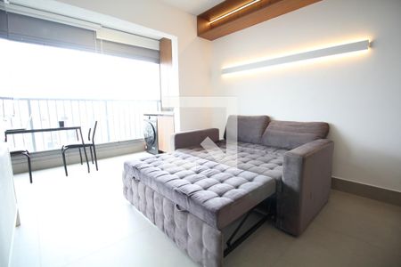 Detalhe Sala de apartamento à venda com 1 quarto, 37m² em Vila Mariana, São Paulo