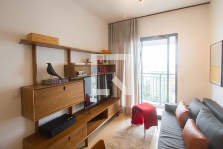 Sala de apartamento para alugar com 1 quarto, 34m² em Santo Amaro, São Paulo