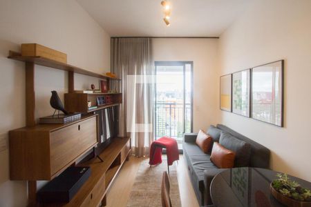 Sala de apartamento para alugar com 1 quarto, 34m² em Santo Amaro, São Paulo