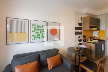 Sala de apartamento para alugar com 1 quarto, 34m² em Santo Amaro, São Paulo