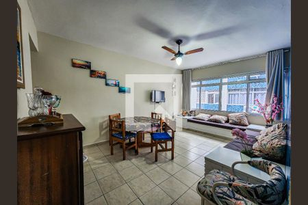 Sala de apartamento para alugar com 2 quartos, 64m² em Jardim Ana Maria, Guarujá