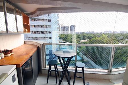 Varanda da Sala de apartamento para alugar com 3 quartos, 89m² em Barra da Tijuca, Rio de Janeiro