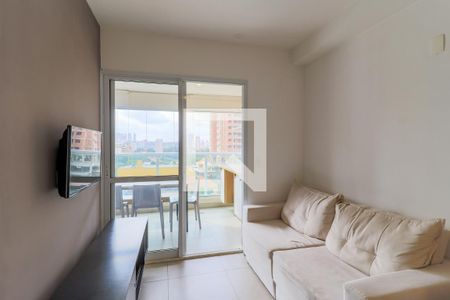 Sala de apartamento à venda com 1 quarto, 33m² em Brooklin Paulista, São Paulo