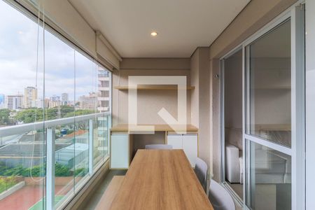 Varanda de apartamento à venda com 1 quarto, 33m² em Brooklin Paulista, São Paulo