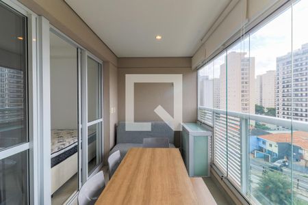 Varanda de apartamento à venda com 1 quarto, 33m² em Brooklin Paulista, São Paulo