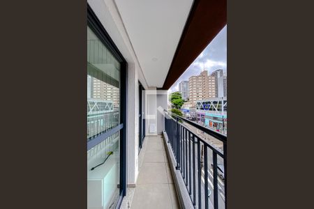 Varanda da Sala de kitnet/studio à venda com 1 quarto, 33m² em Ipiranga, São Paulo