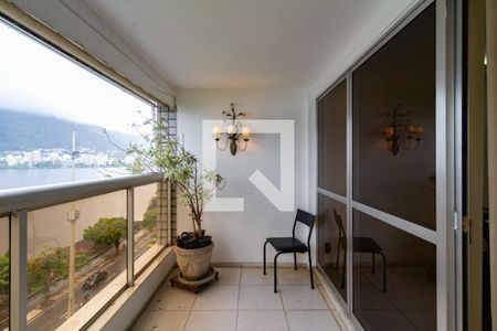 Detalhe da varanda da sala de apartamento à venda com 4 quartos, 185m² em Lagoa, Rio de Janeiro