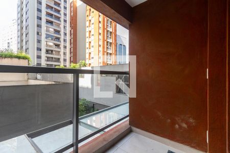 Varanda de apartamento à venda com 1 quarto, 28m² em Jardim Paulista, São Paulo