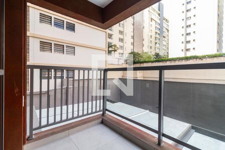 Varanda de apartamento à venda com 1 quarto, 28m² em Jardim Paulista, São Paulo
