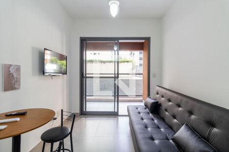 Sala de apartamento à venda com 1 quarto, 28m² em Jardim Paulista, São Paulo
