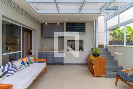 Varanda Gourmet de apartamento à venda com 2 quartos, 123m² em Vila Cordeiro, São Paulo