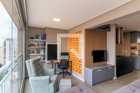 Sala de apartamento à venda com 2 quartos, 123m² em Vila Cordeiro, São Paulo