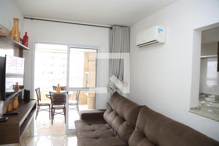 Sala de apartamento para alugar com 1 quarto, 50m² em Guilhermina, Praia Grande