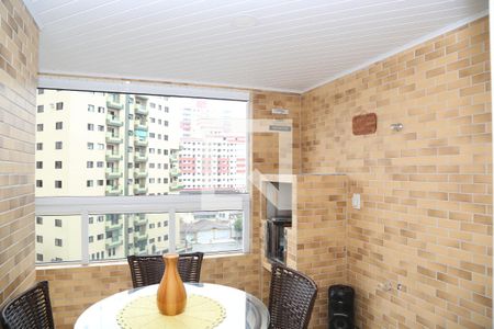 Varanda Gourmet  de apartamento para alugar com 1 quarto, 50m² em Guilhermina, Praia Grande