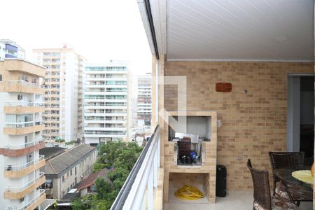 Varanda da Sala de apartamento para alugar com 1 quarto, 50m² em Guilhermina, Praia Grande