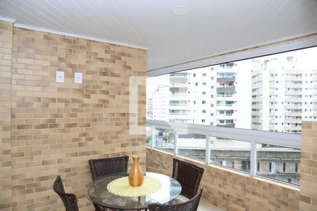 Varanda da Sala de apartamento para alugar com 1 quarto, 50m² em Guilhermina, Praia Grande