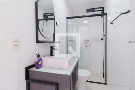 Banheiro de apartamento à venda com 1 quarto, 35m² em Vila Osasco, Osasco