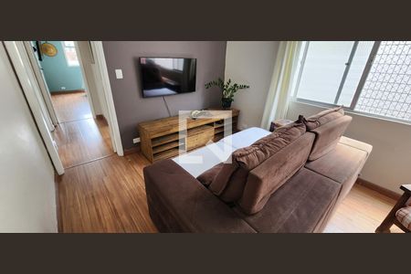 Sala de apartamento para alugar com 3 quartos, 115m² em Encruzilhada, Santos