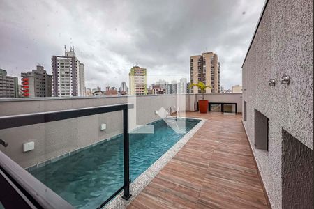 Área comum - Piscina de apartamento para alugar com 1 quarto, 41m² em Vila Valparaíso, Santo André