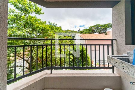 Varanda da Sala de apartamento para alugar com 1 quarto, 41m² em Vila Valparaíso, Santo André