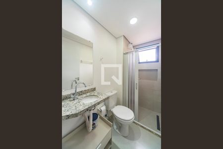 Banheiro de apartamento para alugar com 1 quarto, 41m² em Vila Valparaíso, Santo André