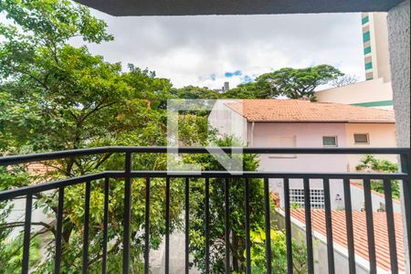 Varanda da Sala de apartamento para alugar com 1 quarto, 41m² em Vila Valparaíso, Santo André
