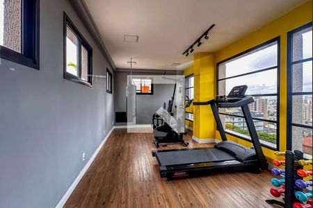 Área comum - Academia de apartamento para alugar com 1 quarto, 41m² em Vila Valparaíso, Santo André
