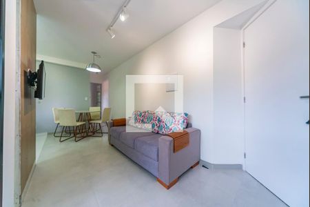 Sala de apartamento para alugar com 1 quarto, 41m² em Vila Valparaíso, Santo André