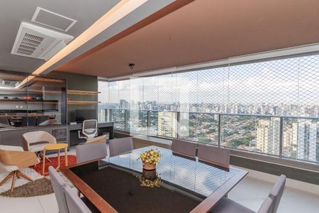 Varanda de apartamento à venda com 3 quartos, 158m² em Brooklin, São Paulo