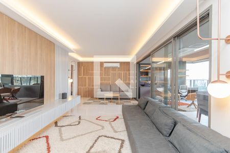 Sala de apartamento à venda com 3 quartos, 158m² em Brooklin, São Paulo