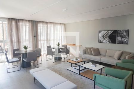 Studio para alugar com 32m², 1 quarto e sem vaga Studio para alugar com 32m², 1 quarto e sem vagaÁrea comum - Salão de festas