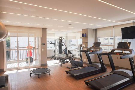 Studio para alugar com 32m², 1 quarto e sem vaga Studio para alugar com 32m², 1 quarto e sem vagaÁrea comum - Academia