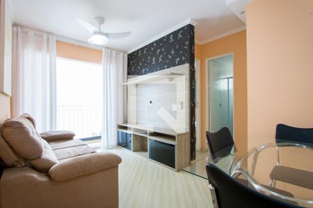 Sala de apartamento à venda com 2 quartos, 45m² em Vila Homero Thon, Santo André