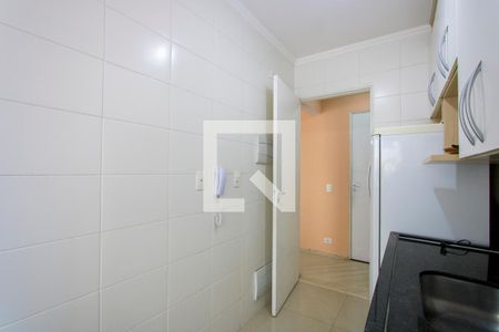 Cozinha de apartamento à venda com 2 quartos, 45m² em Vila Homero Thon, Santo André