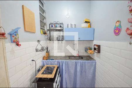 Cozinha de apartamento para alugar com 1 quarto, 28m² em Tijuca, Rio de Janeiro