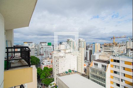 Studio para alugar com 40m², 1 quarto e 1 vagaVista da Varanda do Quarto