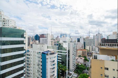 Studio para alugar com 40m², 1 quarto e 1 vagaVista da Varanda do Quarto