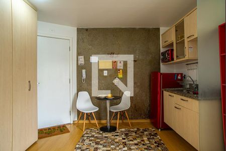 Cozinha de kitnet/studio para alugar com 1 quarto, 40m² em Consolação, São Paulo