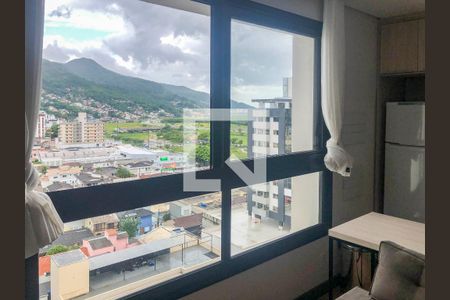 Sala / Quarto / Cozinha de apartamento para alugar com 1 quarto, 70m² em Saco dos Limões, Florianópolis